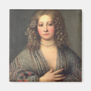 Aimant Une courtisane (huile sur la toile)