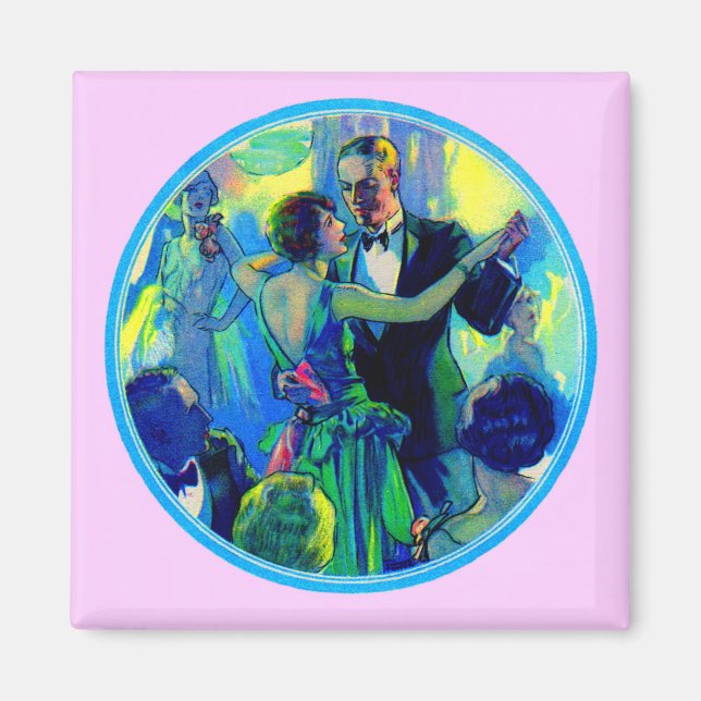 Aimant une dame et un gentleman des années 1920 sur la pi (Devant)