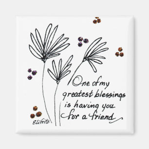 Aimant Une de mes Bénédictions...dire croquis noir blanc