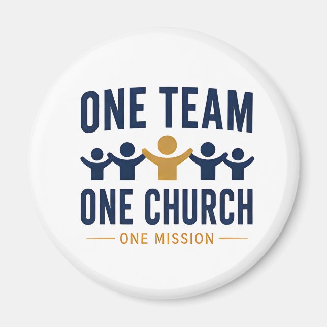 Aimant Une équipe une église une mission Foi (Devant)
