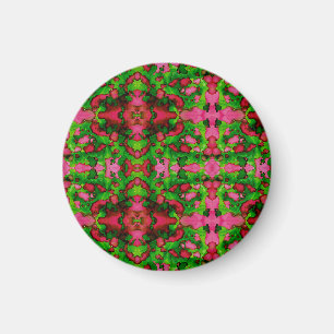 Aimant Une étude en rose et vert