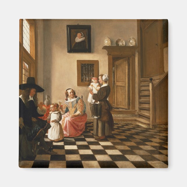 Aimant Une famille à l'intérieur (Devant)