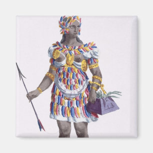 Aimant Une femme du Honduras, 1780 (gravure colorée)