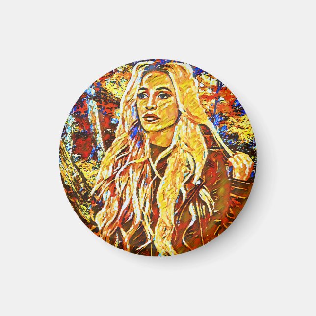 Aimant Une Femme Marchant Dans Le Parc Art Impressionnist (Devant)