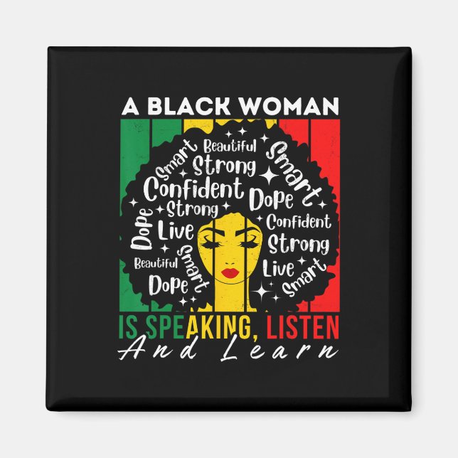 Aimant Une Femme Noire Parle Écouter Et Apprendre Afro Wo (Devant)