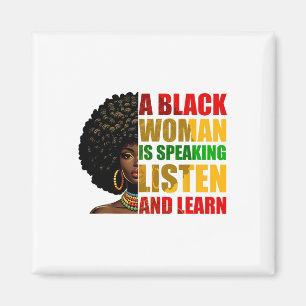 Aimant Une femme noire parle Écoutez et apprenez Afrocen