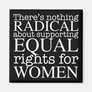 Aimant Une femme radicale cite les droits des femmes fémi