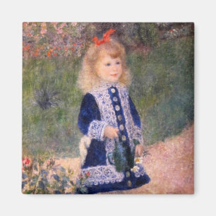 Aimant Une fille avec la boîte d'arrosage d'A par Pierre