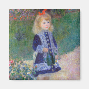 Aimant Une fille avec une canne d'arrosage, Renoir