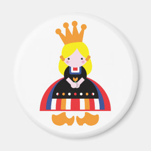 Aimant Une fille hollandaise à la fête de la Reine