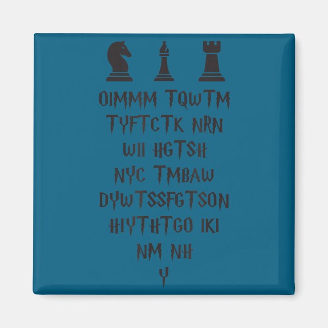 Aimant Une fois que je fais mon mouvement Acronyme Magici (Devant)