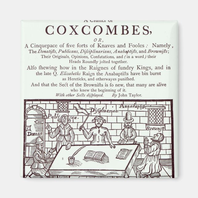 Aimant Une grappe de Coxcombes' par John Taylor (Devant)