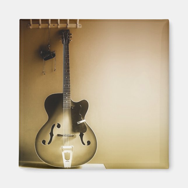 Aimant Une guitare solitaire (Devant)
