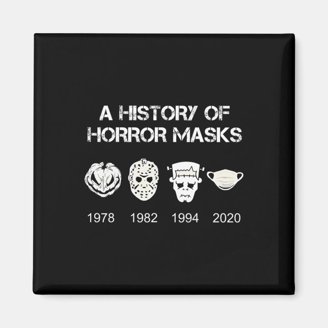 Aimant Une Histoire D'Horreur Masques Halloween Et Cadeau (Devant)