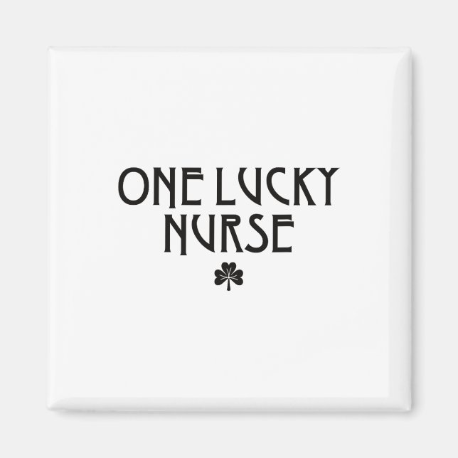 Aimant Une infirmière chanceuse à la Saint-Patrick Infirm (Devant)