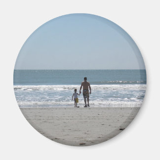Aimant Une journée à la plage avec papa