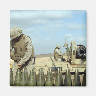 Aimant Une marine des USA dispose des ronds d'obusier