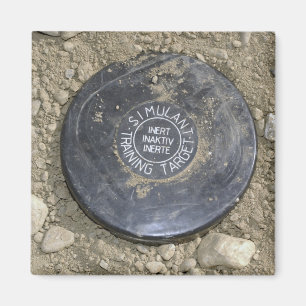 Aimant Une mine terrestre simulée