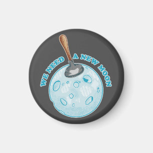 Aimant Une nouvelle astronomie de lune amusante