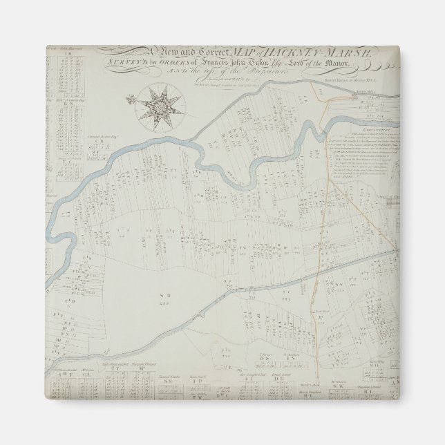 Aimant Une nouvelle carte correcte du marais Hackney, 174 (Devant)