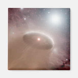 Aimant Une O-star juste derrière une jeune étoile glacièr