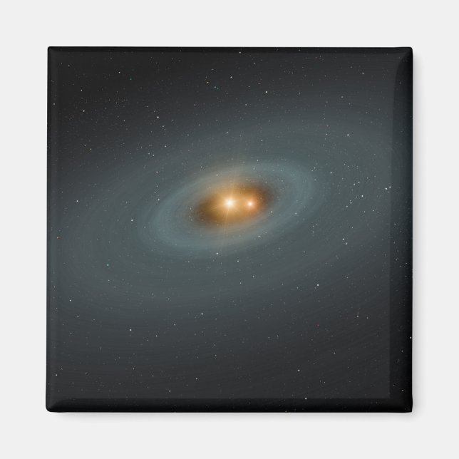 Aimant Une paire d'étoiles serrée et un disque environnan (Devant)