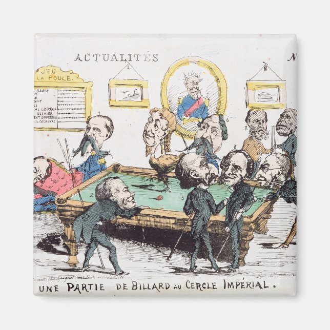 Aimant Une Partie de Billard au Cercle Impérial (Devant)