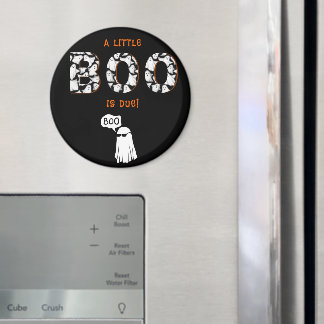Aimant Une petite frayeur est prévue Baby Shower Fantôme 