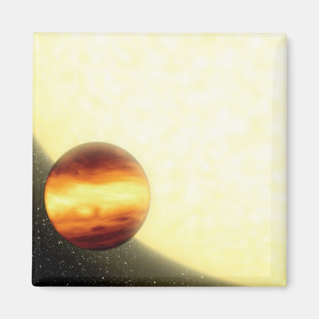 Aimant Une planète géante du gaz en orbite très proche (Devant)