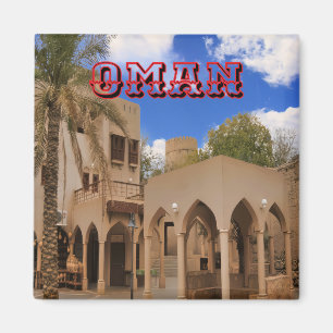 Aimant Une scène architecturale omanaise traditionnelle
