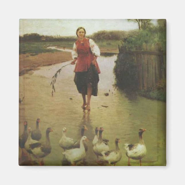 Aimant Une Ukrainienne avec des canards (Devant)