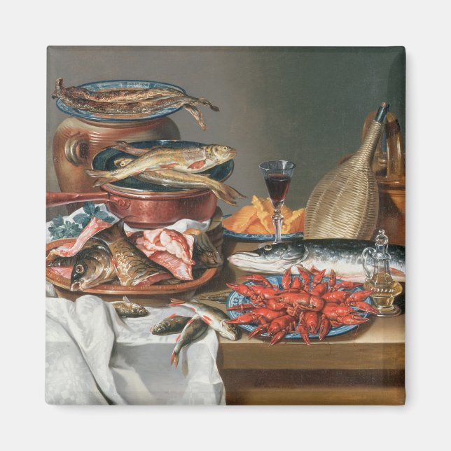 Aimant Une vie morte d'un poisson, de truites et de petit (Devant)