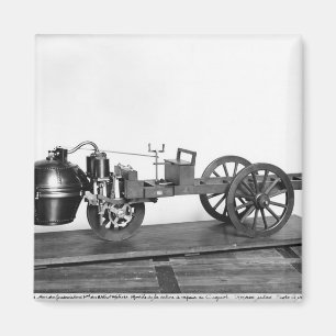 Aimant Une voiture à vapeur inventée