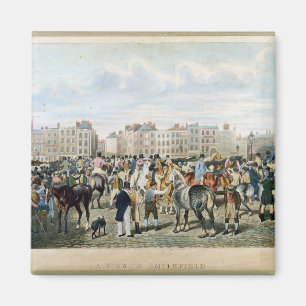 Aimant Une vue dans Smithfield a gravé par F.C. et C.