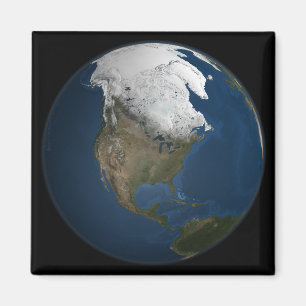 Aimant Une vue globale au-dessus de l'Amérique du Nord