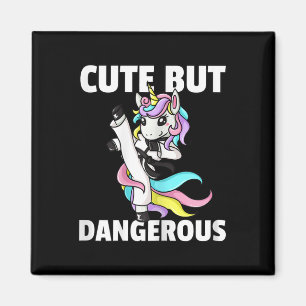 Aimant Unicorn Karate Gift Girl Taekwondo Jiu Jitsu Mixed