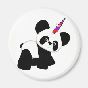 Aimant Unicorn Panda. Pandacorn