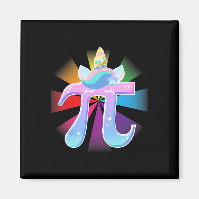 Aimant Unicorn Pi Day Math Nerd T Shirt Cadeaux Pour Les  (Devant)
