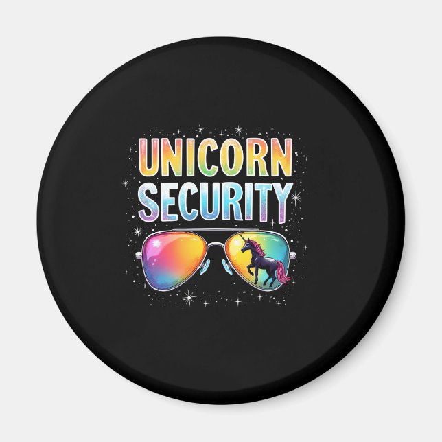 Aimant Unicorn SECURITY Unicorn Long Sleeve T-Shirt (Devant)