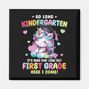 Aimant Unicorn si longue maternelle Graduation Dernier jo