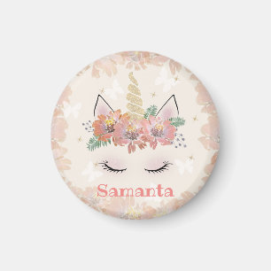 Aimant Unicorn, Unicorn Face, personalized