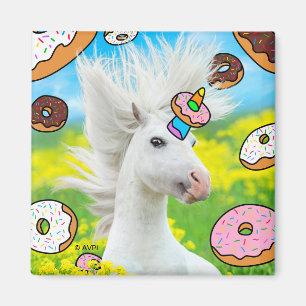 Aimant Unicorn With Donuts