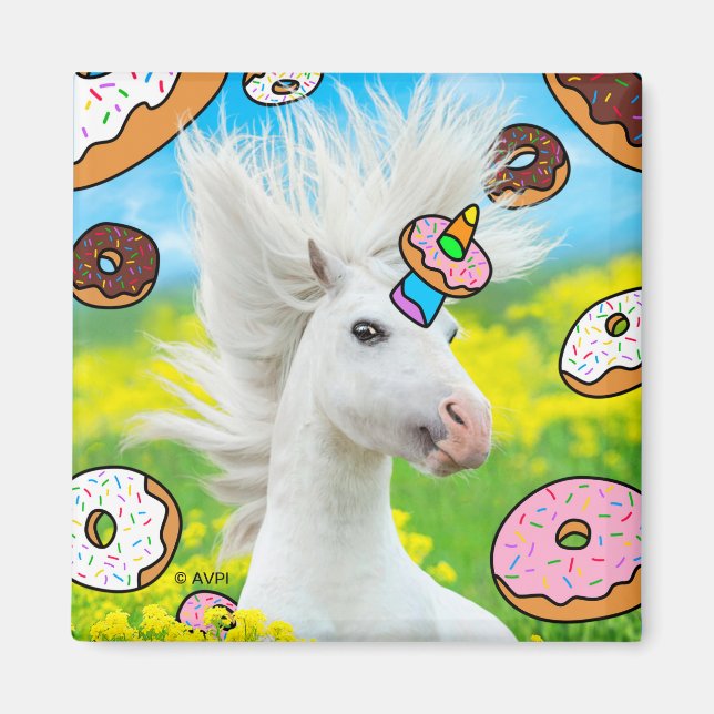 Aimant Unicorn With Donuts (Devant)