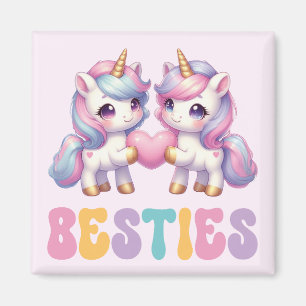 Aimant Unicorne Besties Meilleurs Amis Pour Toujours