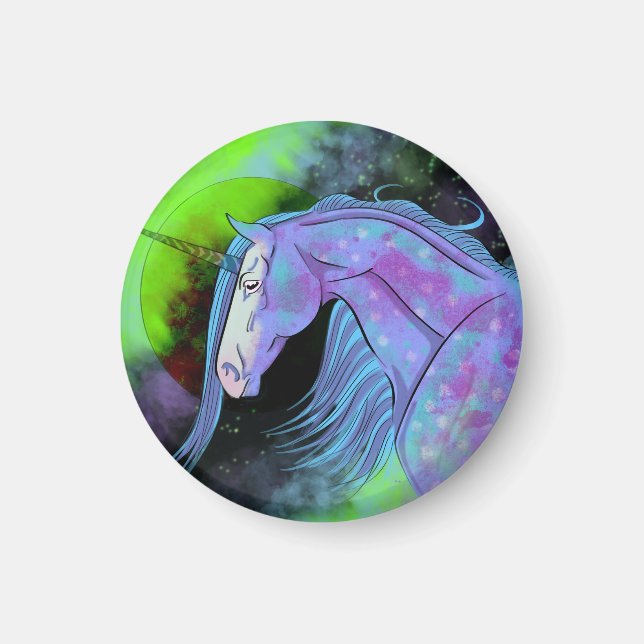 Aimant Unicorne cosmique 6 (Devant)