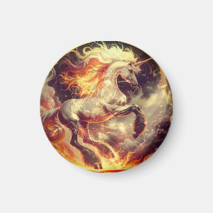 Aimant Unicorne Fire