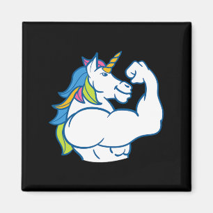 Aimant Unicorne musculaire - Funny Magical Fitness Bodybu