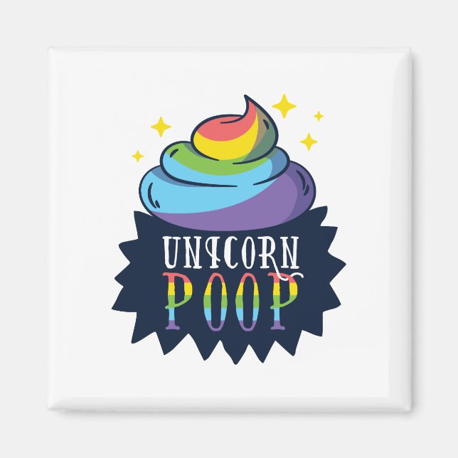 Aimant Unicorne Poop (Devant)