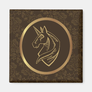 Aimant Unicorne vintage