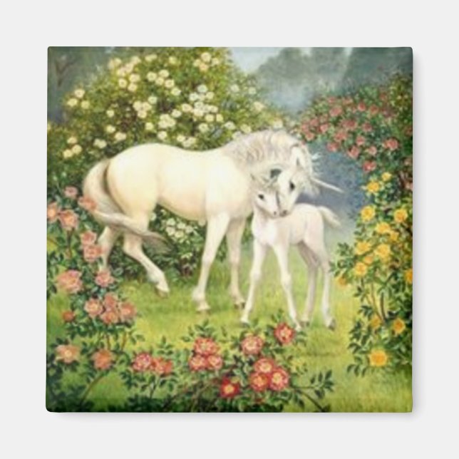 Aimant Unicorne vintage Et Foie (Devant)